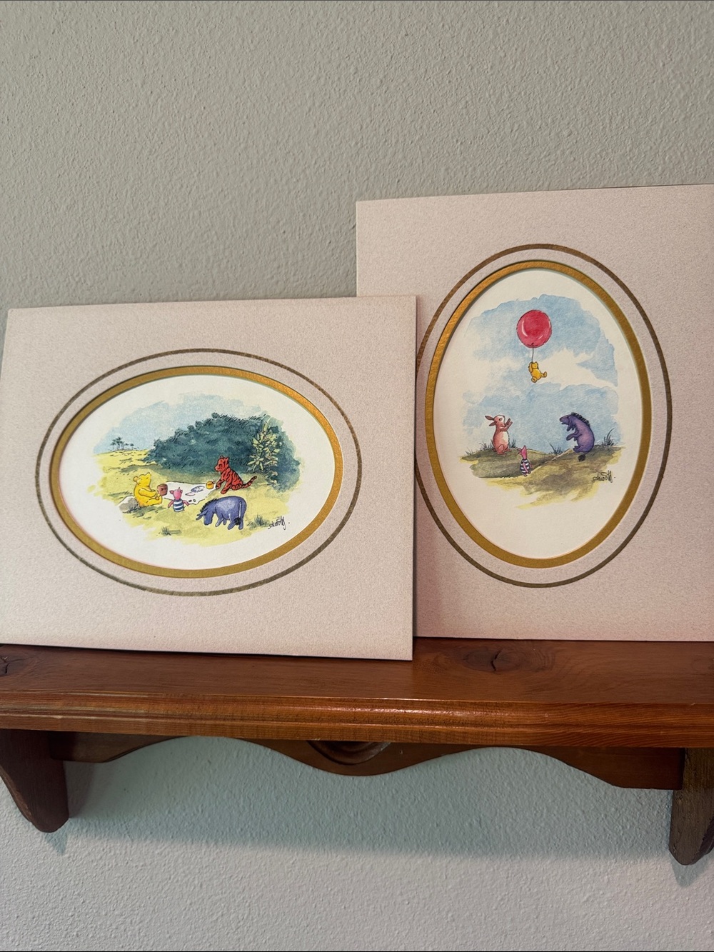 Vintage Classic Pooh watercolor print?